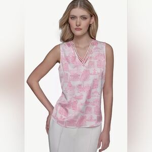 Karl Lagerfeld Paris Sleeveless Top